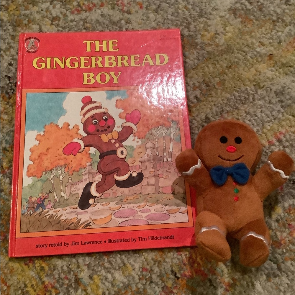 Gingerbread Book with Mini Plush
